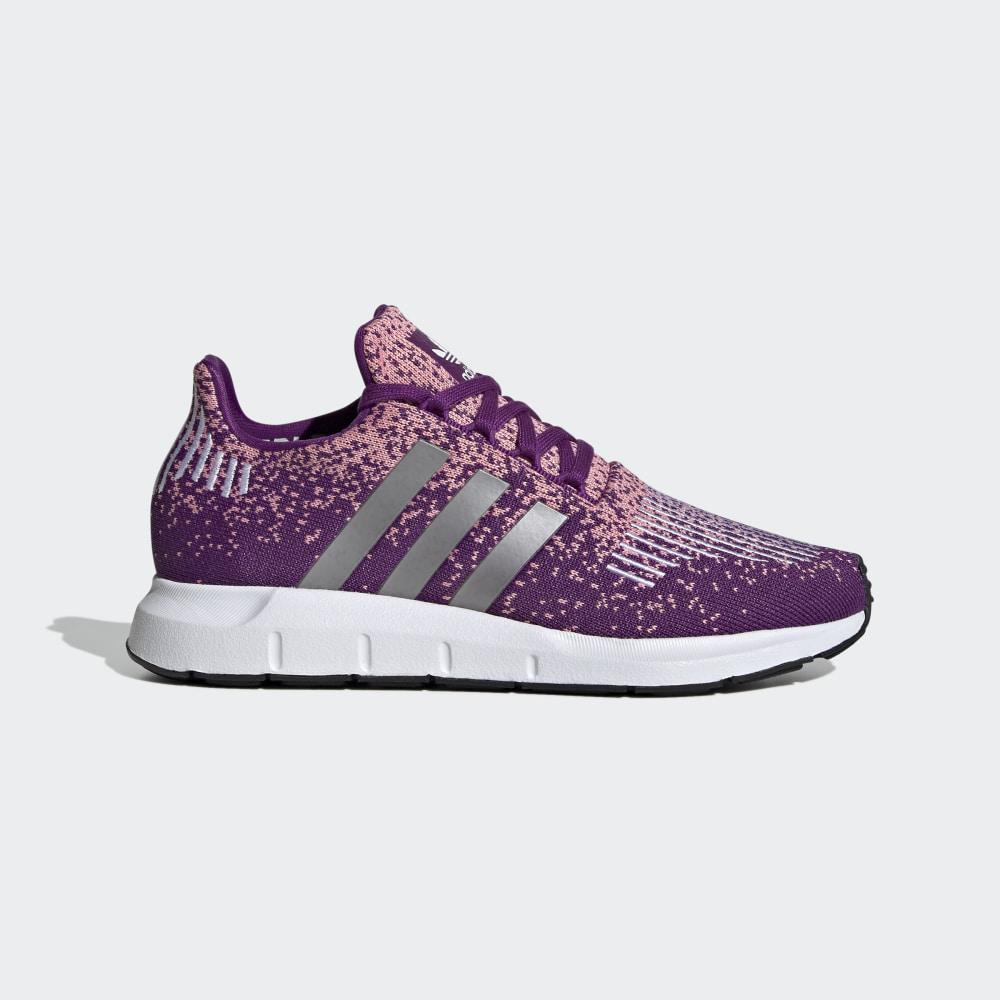 Adidas Women's Swift Run Originals Shoes Purple/Silver Metal/Pink Ireland EF5442